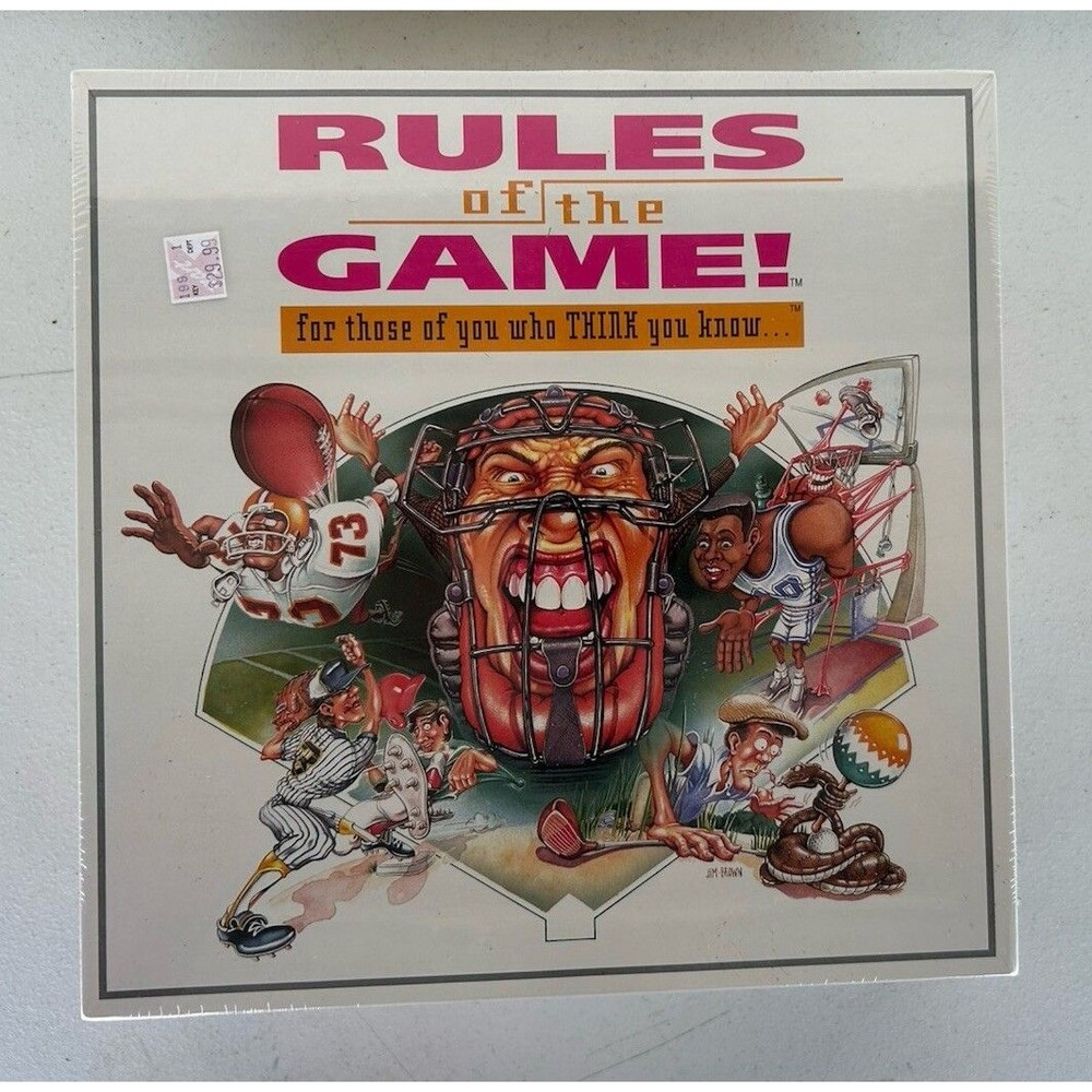 Vintage 1995 Rules of the Game Sports Trivia Board Game NEW Factory Sealed